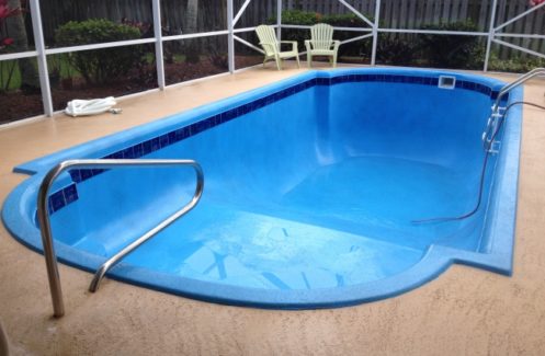 Residential Pool Restoration and Resurfacing Pool Resurfacing With AquaGuard Pool Paint