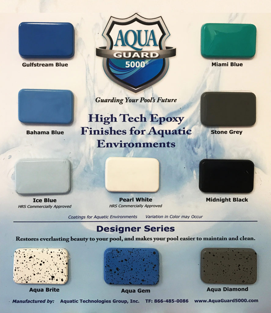Sample Board of AquaGuard 5000 Epoxy Pool Paint Color