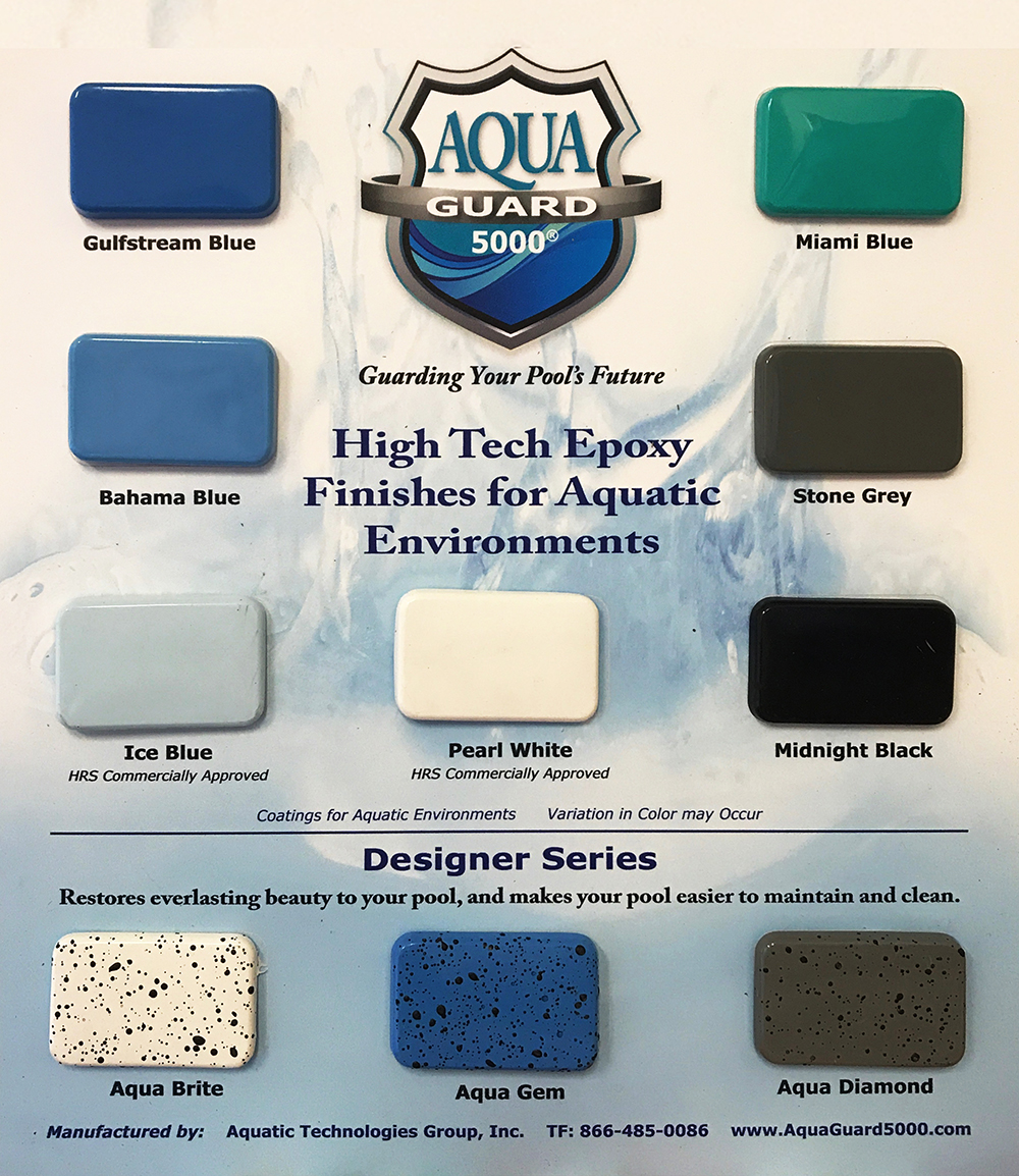 Epoxy Pool Paint Color Chart