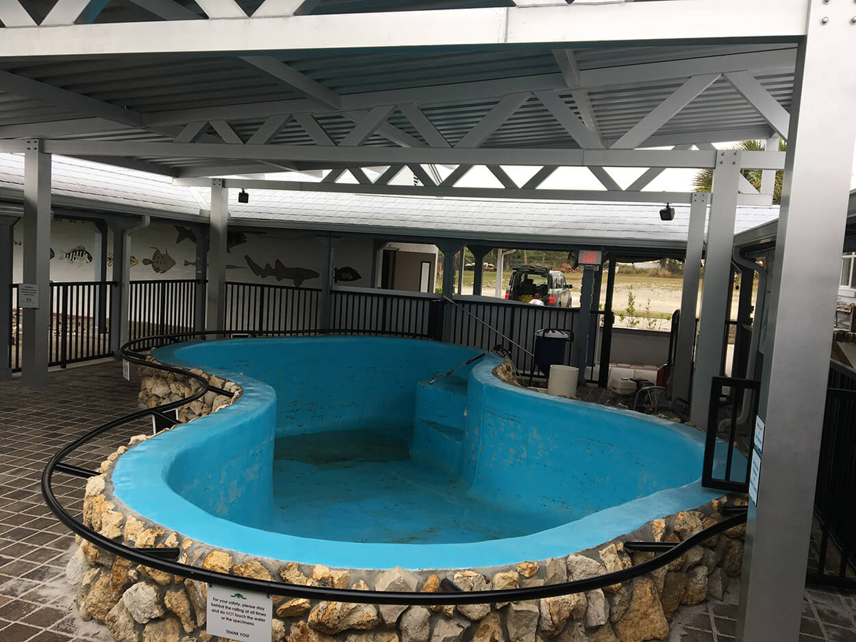 Marine Habitat Before Aquaguard 5000 High performance Pool Refinish Application