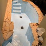 Georgia Baptistry Before and After AquaGuard5000 Pool finish application
