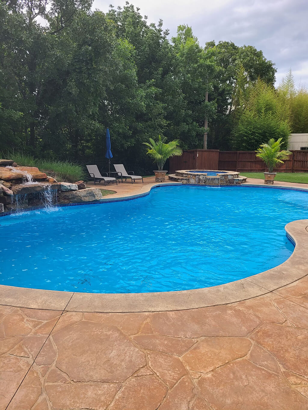Before and after Swimming Pool restoration