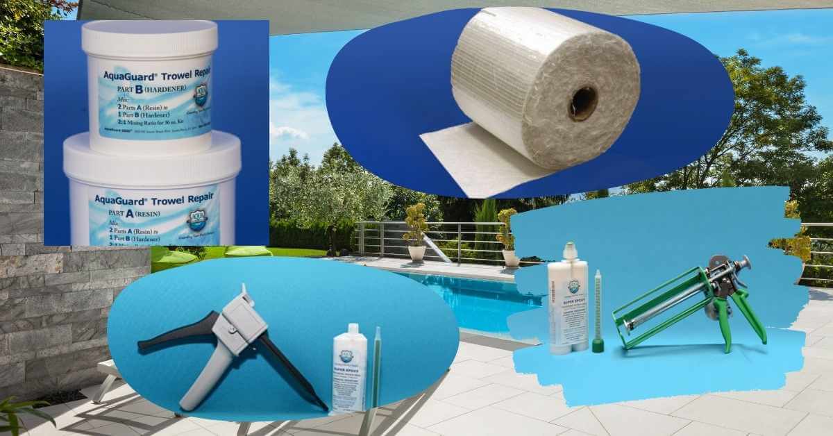 Fiberglass swimming pool repair kit available at aqua guard 500