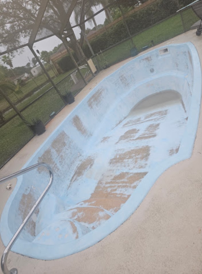 pool resurface before